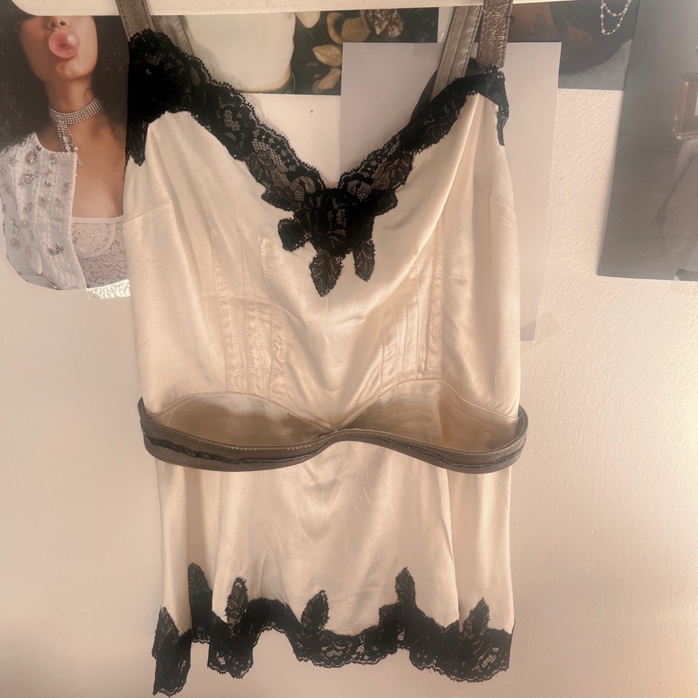 Dolce and Gabbana Pink Silk Cami Blouse